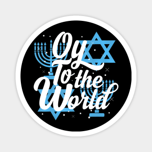 Oy To The World Hanukkah Magnet